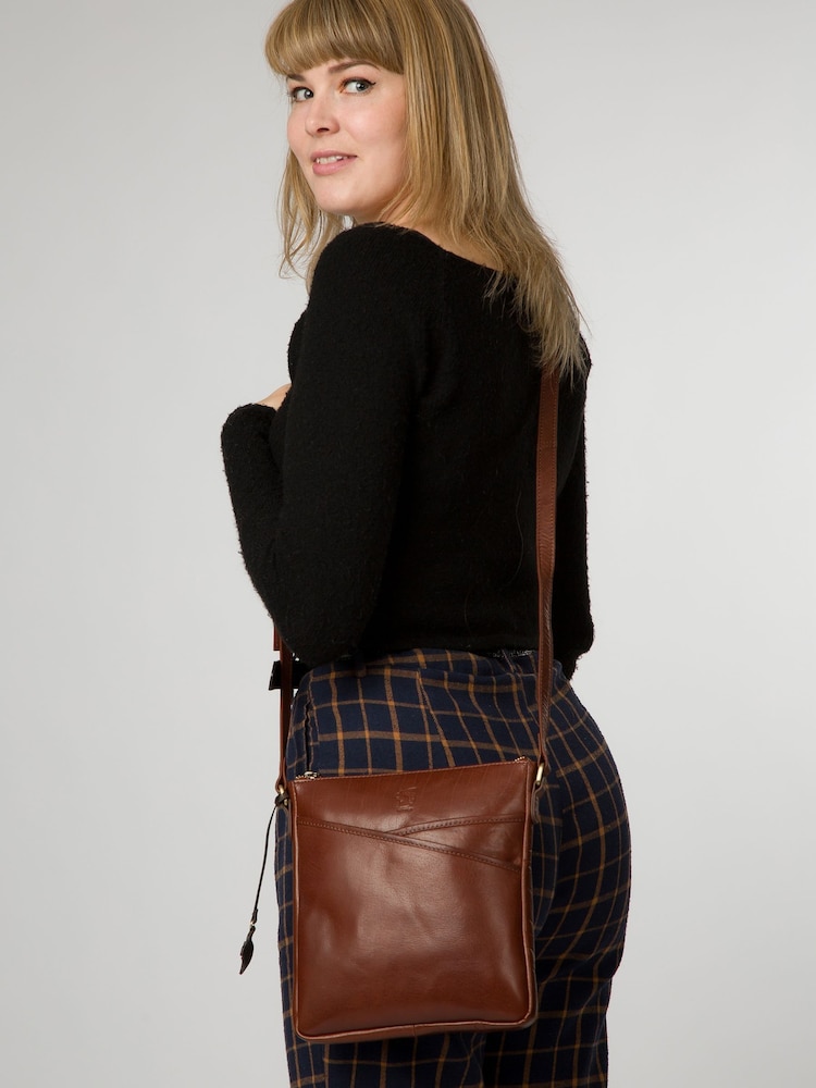 'Rose' Leather Cross Body Bag - Image 1 of 6