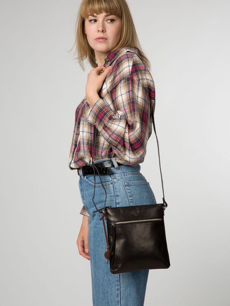 'Sable' Leather Cross Body Bag - Image 1 of 7