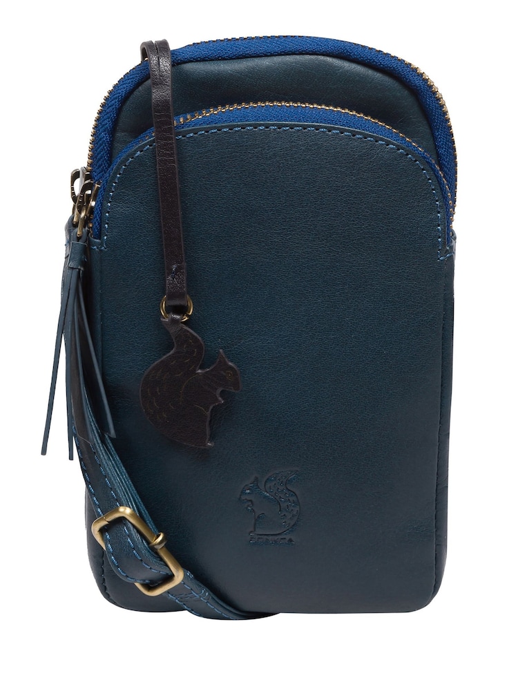 'Leia' Leather Cross-Body Phone Bag - Image 2 of 7