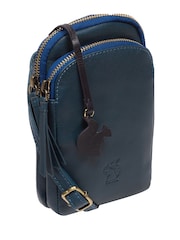 'Leia' Leather Cross-Body Phone Bag - Image 3 of 7