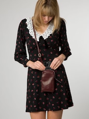 'Leia' Leather Cross-Body Phone Bag - Image 1 of 7
