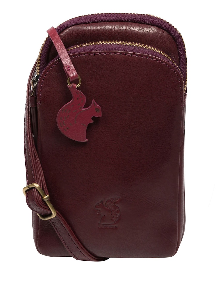 'Leia' Leather Cross-Body Phone Bag - Image 2 of 7