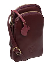 'Leia' Leather Cross-Body Phone Bag - Image 3 of 7