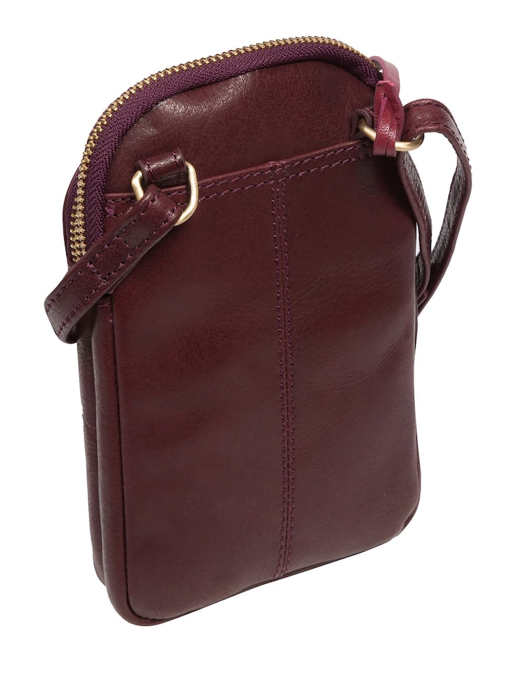 'Leia' Leather Cross-Body Phone Bag - Image 5 of 7