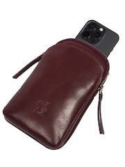 'Leia' Leather Cross-Body Phone Bag - Image 6 of 7