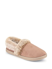 Pavers Cream Warm Lined Memory Foam Slippers - Image 3 of 6