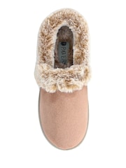 Pavers Cream Warm Lined Memory Foam Slippers - Image 5 of 6