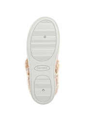 Pavers Cream Warm Lined Memory Foam Slippers - Image 6 of 6