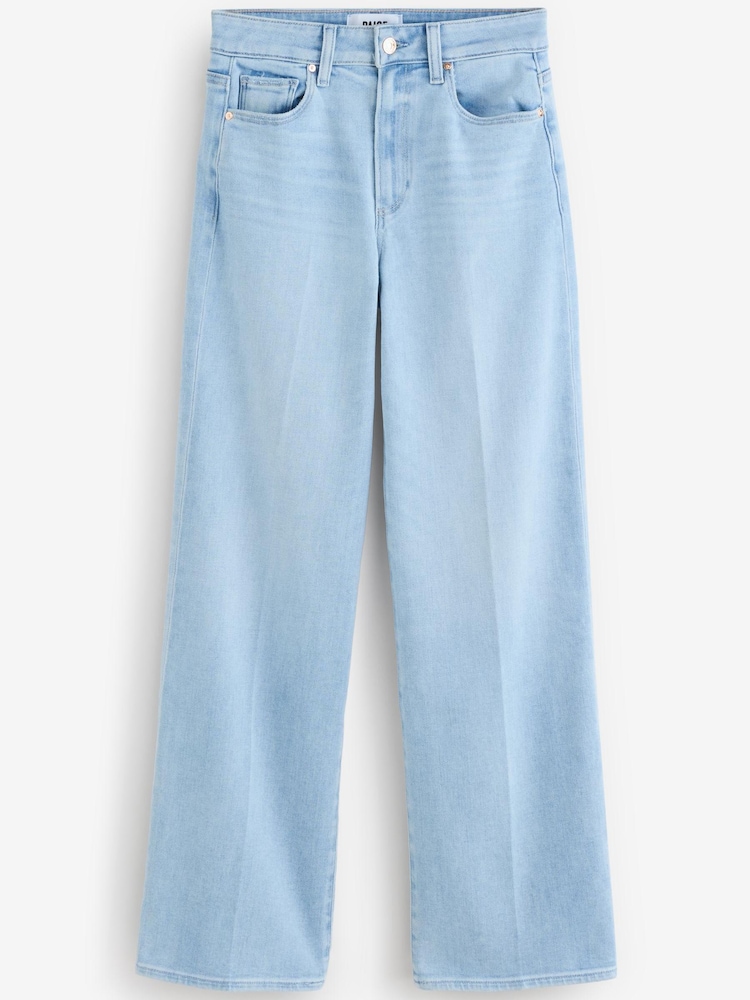 Paige Anessa Raw Hem Wide Leg Jeans - Image 1 of 1