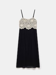 Mint Velvet Black Crochet Maxi Dress - Image 7 of 8