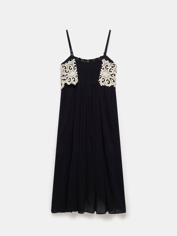 Mint Velvet Black Crochet Maxi Dress - Image 8 of 8