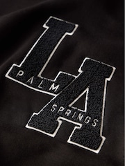 Mint Velvet Black Cotton Blend Relaxed Glamour Logo Sweatshirt - Image 9 of 9