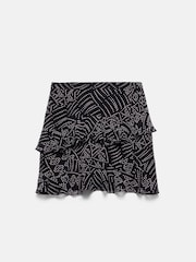 Mint Velvet Black Spot Print Mini Skirt - Image 7 of 8