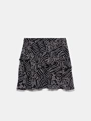 Mint Velvet Black Spot Print Mini Skirt - Image 8 of 8