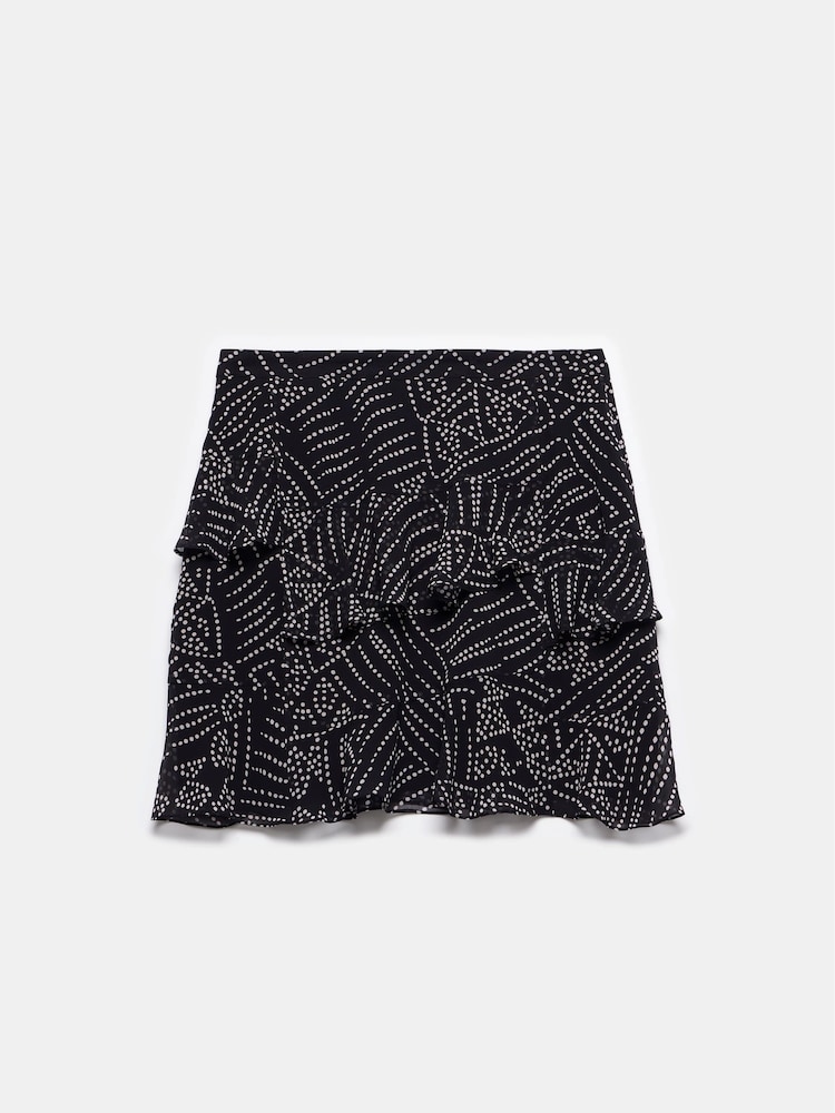 Mint Velvet Black Spot Print Mini Skirt - Image 8 of 8 Mint Velvet Black Spot Print Mini Skirt - Image 8 of 8
