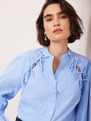 Mint Velvet Striped Tie Detail Shirt - Bild 2 von 8
