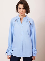 Mint Velvet Striped Tie Detail Shirt - Bild 4 von 8