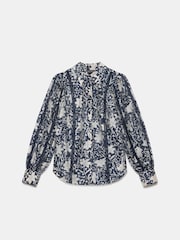 Mint Velvet Blue Floral Print Shirt - Image 6 of 8