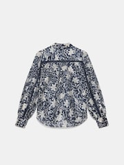 Mint Velvet Blue Floral Print Shirt - Image 7 of 8