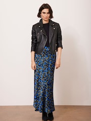 Mint Velvet Blue Floral Print Slip Skirt - Image 3 of 8