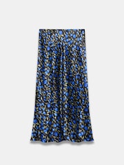 Mint Velvet Blue Floral Print Slip Skirt - Image 7 of 8