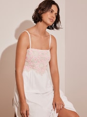 Mint Velvet Pink Crochet Trim Maxi Dress - Image 2 of 8
