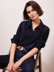 Mint Velvet Embroidered Shirt - صورة 2 من 8