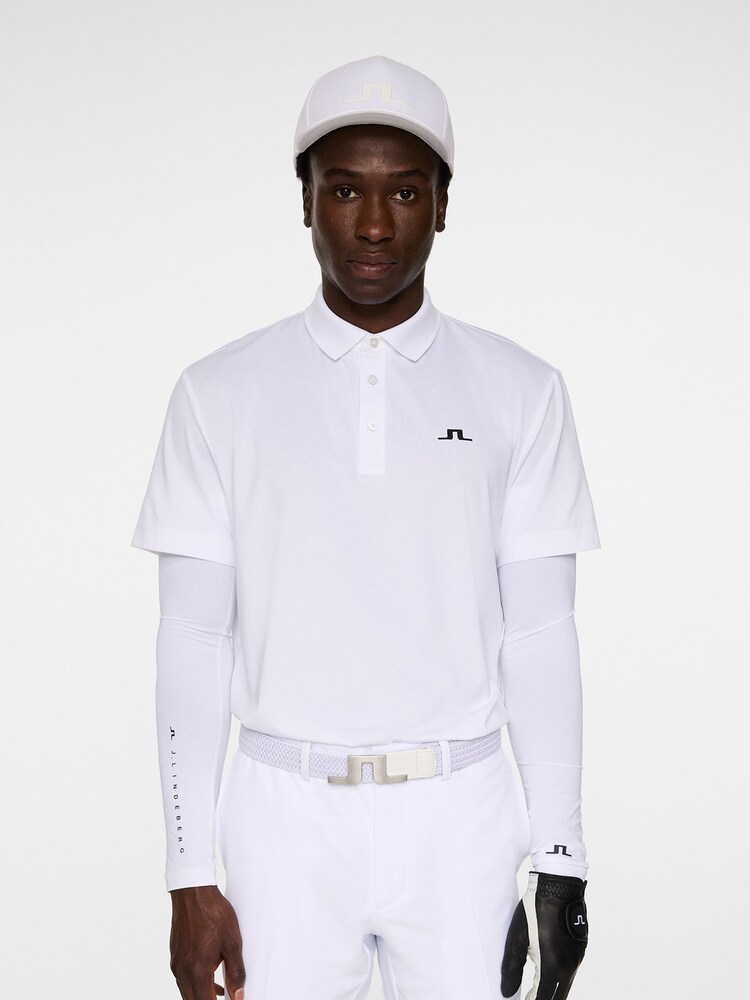 J.Lindeberg White Golf Bridge Polo Shirt - Image 1 of 6