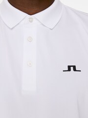 J.Lindeberg White Golf Bridge Polo Shirt - Image 4 of 6