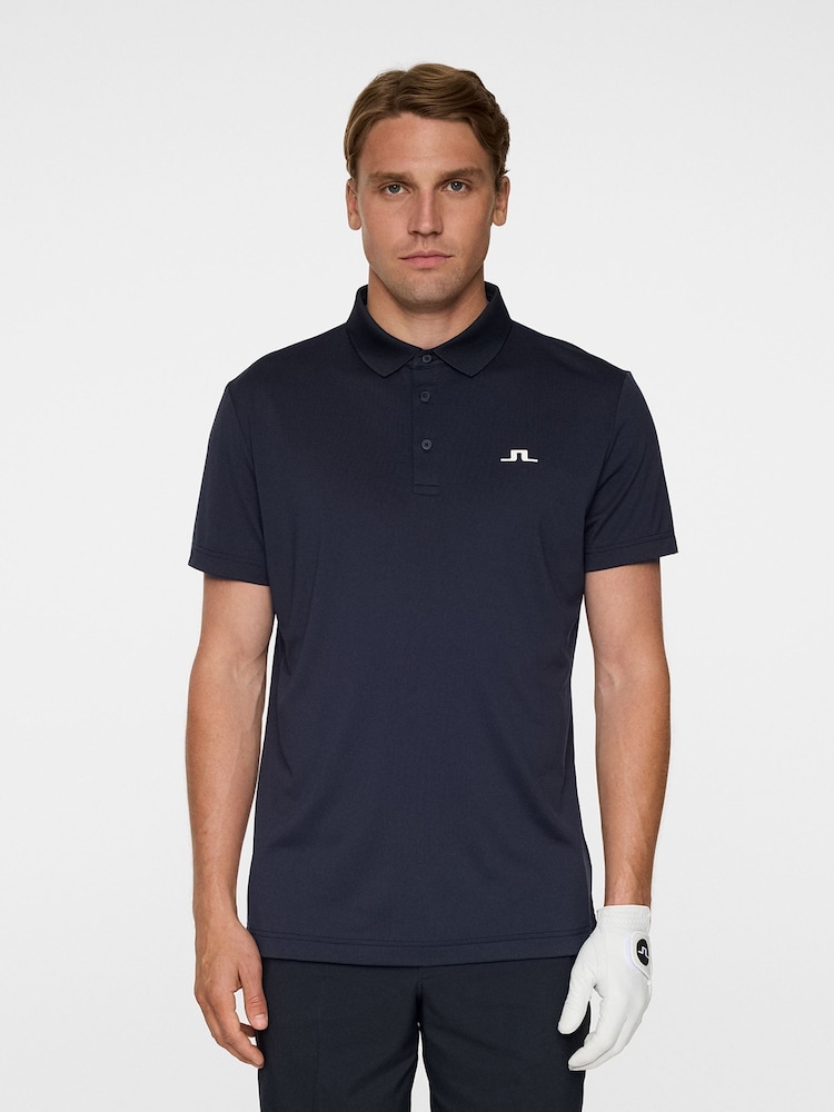 J.Lindeberg Navy Golf Bridge Polo Shirt - Image 1 of 6