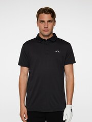 J.Lindeberg Black Golf Bridge Polo Shirt - Image 1 of 6