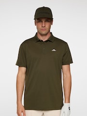 J.Lindeberg Dark Green Golf Bridge Polo Shirt - Image 1 of 6