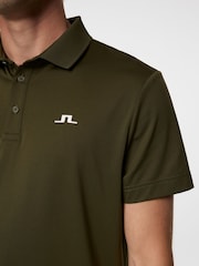 J.Lindeberg Dark Green Golf Bridge Polo Shirt - Image 4 of 6
