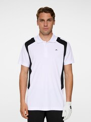 J.Lindeberg White Golf Legacy Polo Shirt - Image 1 of 6