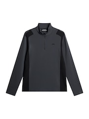 J.Lindeberg Grey Golf Lukas Quarter Zip Mid Layer Sweatshirt - Image 5 of 5