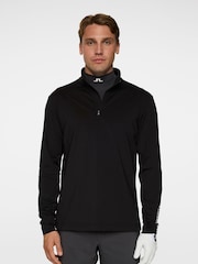 Preto - J.Lindeberg Golf Tour Tech Mid Layer Sweatshirt - Imagem 1 de 6