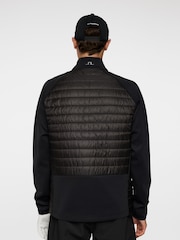 J.Lindeberg Black Golf Hayden Quilt Hybrid Jacket - Image 2 of 6