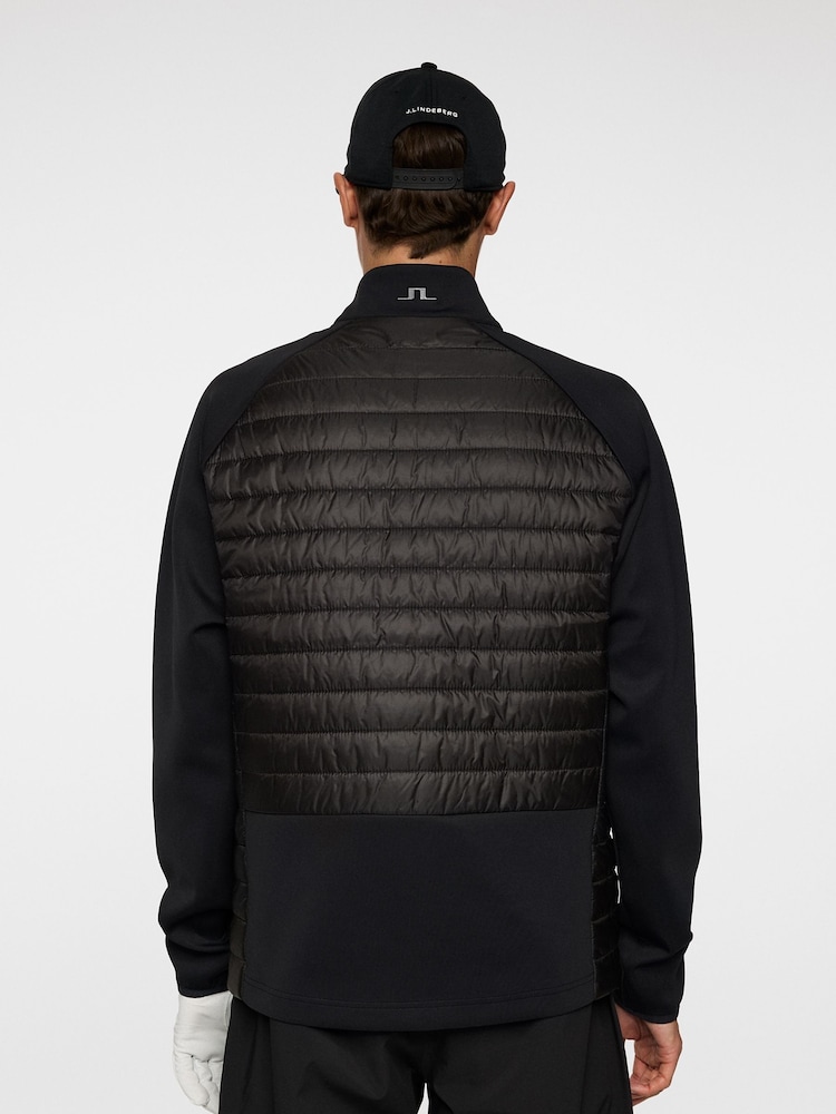 J.Lindeberg Black Golf Hayden Quilt Hybrid Jacket - Image 2 of 6