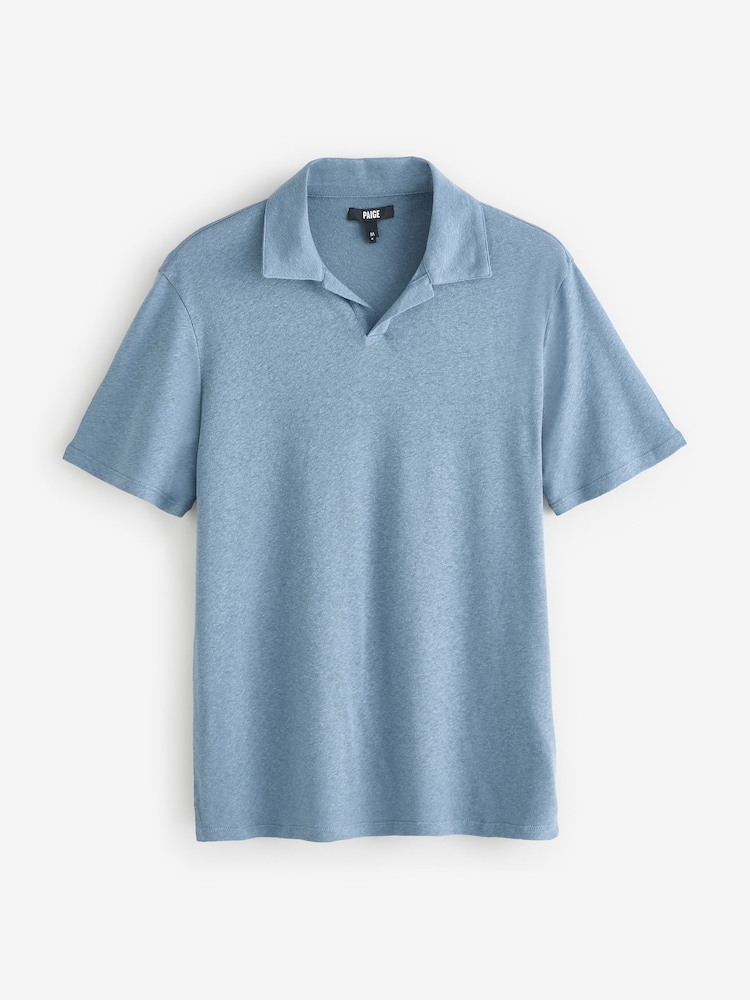 Paige Blue Shelton 100% Linen Polo Shirt - Image 1 of 1