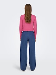 JDY Navy Blue Wide Leg Jeans - Image 2 of 6