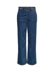 JDY Navy Blue Wide Leg Jeans - Image 5 of 6