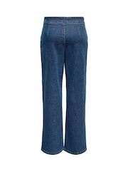 JDY Navy Blue Wide Leg Jeans - Image 6 of 6
