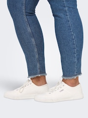 ONLY Curve Blue Mid Rise Skinny Fit Jeans With Comfort Stretch - Image 4 of 7