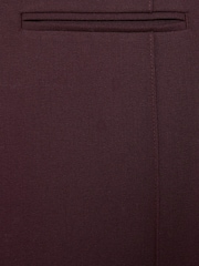 Reiss Burgundy Claude High Rise Flared Trousers - Image 6 of 6