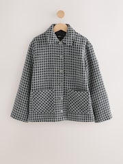 Monochrome Boucle Button Through Shacket - Image 1 of 3