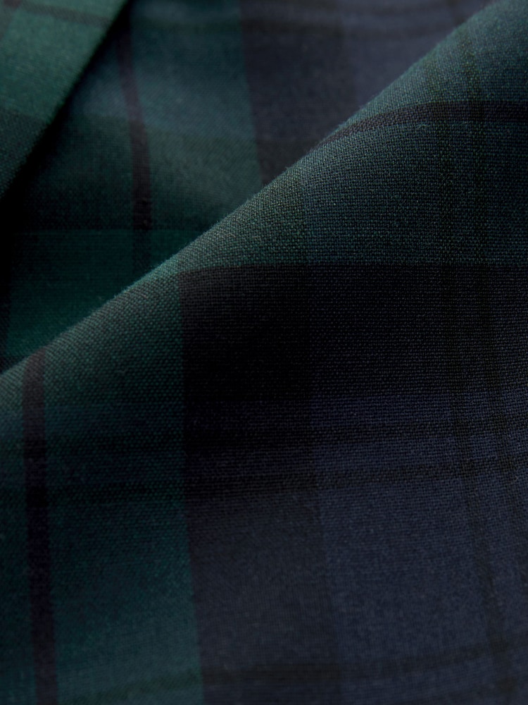 Green/Navy Tartan Single Breasted Blazer - Image 7 of 7 Green/Navy Tartan Single Breasted Blazer - Image 7 of 7