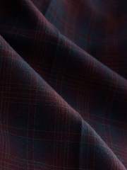 Brown Check Wide Leg Tailored Trousers - Image 8 of 8