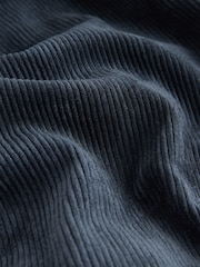 Navy Corduroy Wide Leg Trousers - Image 7 of 8