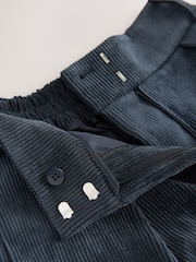 Navy Corduroy Wide Leg Trousers - Image 8 of 8