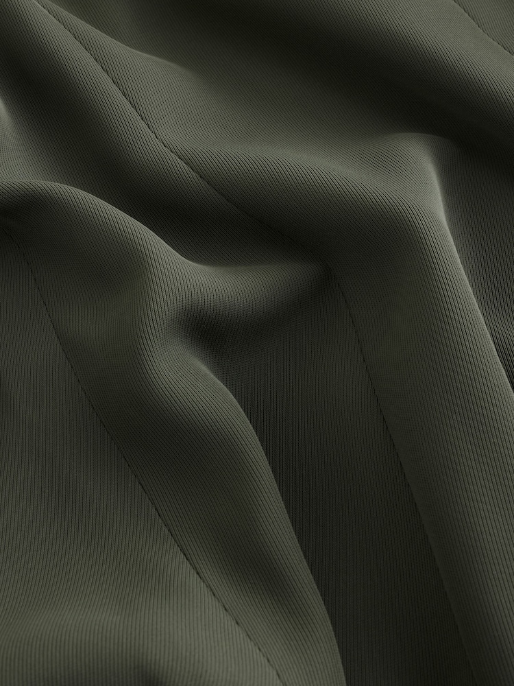 Khaki Relaxed Ruched Sleeve Blazer - Image 2 of 3